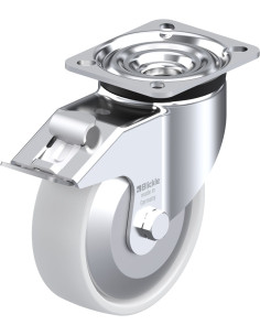 LK-PO 125KA-1-FI-FA pasukamas ratukas su stabdžiais, 125 mm