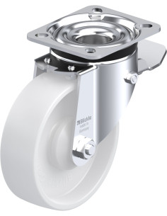 LK-PO 125KA-1-ST sintetinis pasukamas ratukas su stabdžiais
