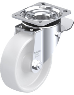 LK-PO 125R-1-ST Sintetinis pasukamas ratukas su stabdžiais