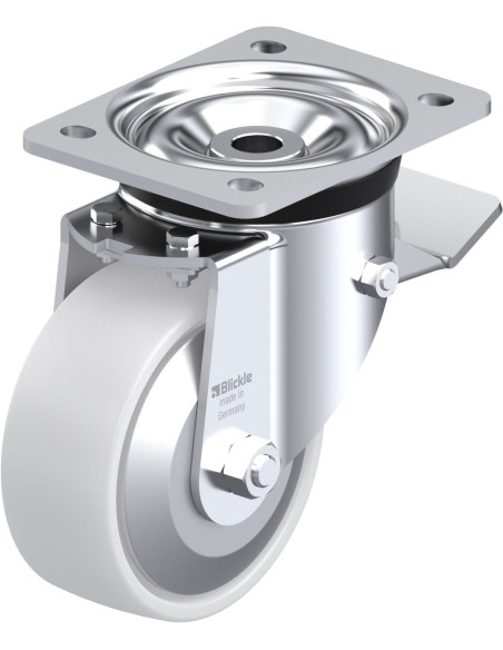 LK-PO 127K-ST-FA pasukamas ratukas su stabdžiais 125 mm