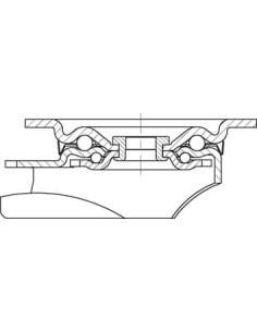 LK-PO 127R sintetinis pasukamas ratukas, 125 mm 2