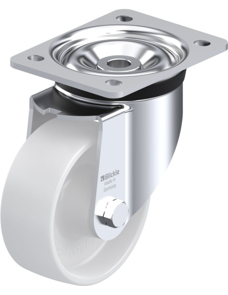 LK-PO 127XR-FA sintetinis pasukamas ratukas 125 mm