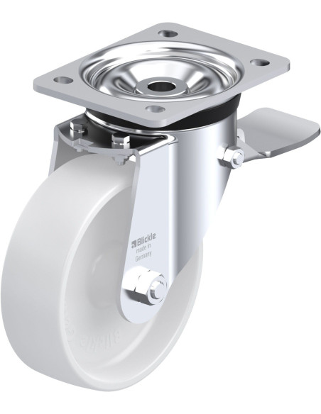 LK-PO 150G-ST sintetinis pasukamas ratukas su stabdžiais