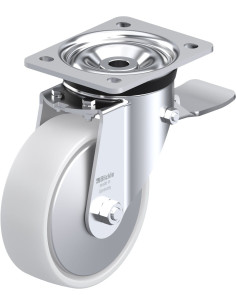 LK-PO 150G-ST-FA pasukamas ratukas su stabdžiais, 150 mm