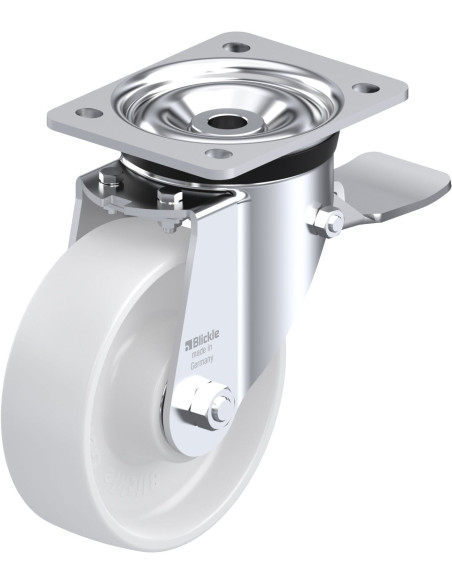 LK-PO 150K-ST Poliamido ratukas su stabdžiais