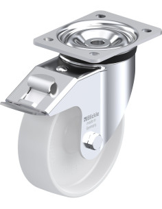 LK-PO 160G-FI sintetinis pasukamas ratukas su stabdžiais