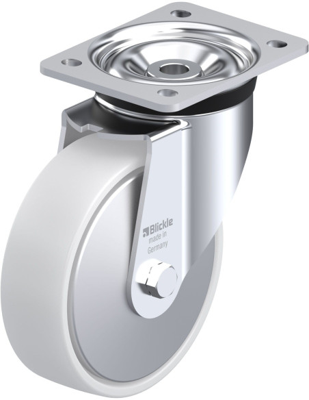 LK-PO 160K-FA Sintetinis pasukamas ratukas 160 mm