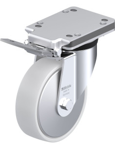 LK-PO 160K-IS-FA sintetinis ratukas su stabdžiais