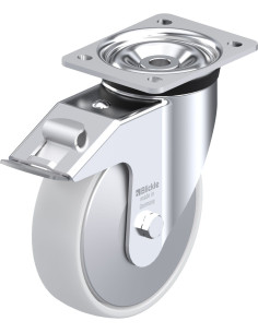 LK-PO 175G-FI-FA sintetinis pasukamas ratukas su stabdžiais