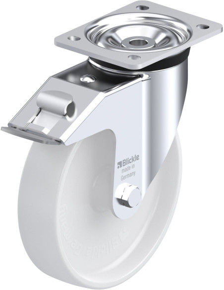 LK-PO 200G-FI sintetinis pasukamas ratukas su stabdžiais