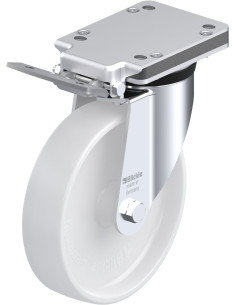 LK-PO 200G-IS sintetinis pasukamas ratukas su stabdžiais