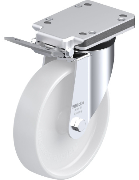 LK-PO 200G-IS sintetinis pasukamas ratukas su stabdžiais