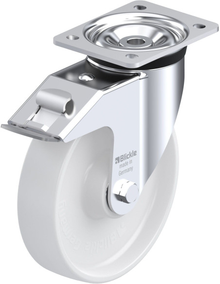 LK-PO 200K-FI sintetinis pasukamas ratukas su stabdžiais