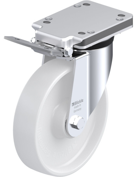 LK-PO 200K-IS pasukamas ratukas su stabdžiais, 200 mm