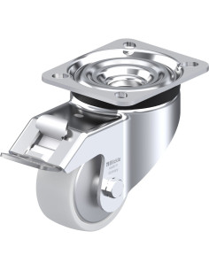 LK-PO 75R-FI-FA - 75 mm sintetinis ratukas su stabdžiais