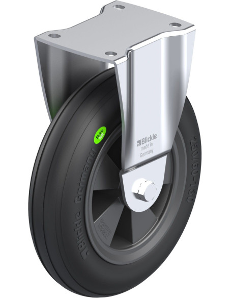 BH-VWPP 250R fiksuotas ratukas dengtas guma