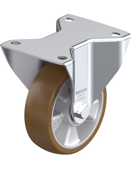 BK-ALB 125K-3 poliuretano fiksuotas ratukas 125 mm