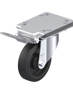 LK-POEV 125KA-3-IS pasukamas ratukas su stabdžiais, 125 mm