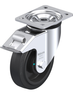 LK-POEV 160KAD-FI pasukamas ratukas su stabdžiais, 160 mm