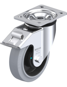 LK-POEV 160KAD-FI-SG pasukamas ratukas su stabdžiais, 160 mm