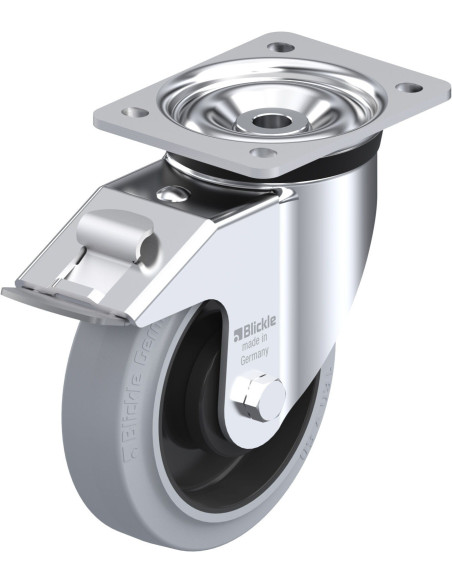 LK-POEV 160KA-FI-SG pasukamas ratukas su stabdžiais, 160 mm