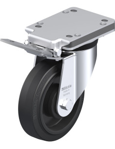 LK-POEV 160KA-IS pasukamas ratukas su stabdžiais, 160 mm