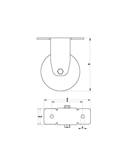 BKPA-PATH 101KF-29-ELS antistatinis ratukas 100x32 mm
