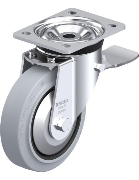 LK-POEV 160XR-ST-SG-FA pasukamas ratukas su stabdžiais