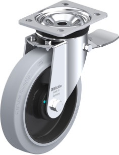 LK-POEV 200KAD-ST-SG pasukamas ratukas su stabdžiais, 200 mm