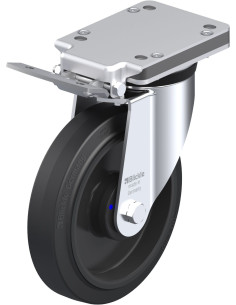 LK-POEV 200XKA-IS pasukamas ratukas su stabdžiais, 200 mm