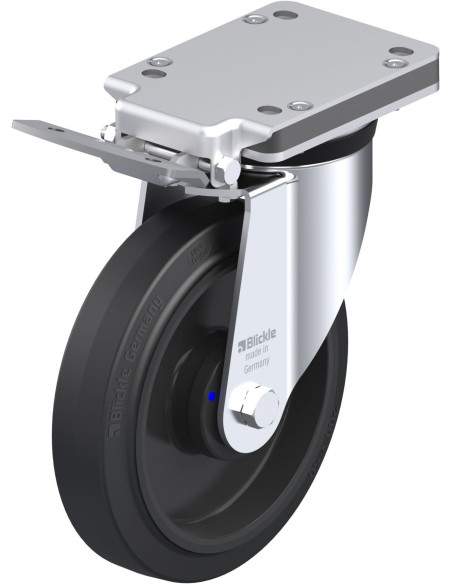 LK-POEV 200XKA-IS pasukamas ratukas su stabdžiais, 200 mm