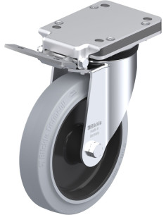 LK-POEV 200XR-IS-SG pasukamas ratukas su stabdžiais, 200 mm