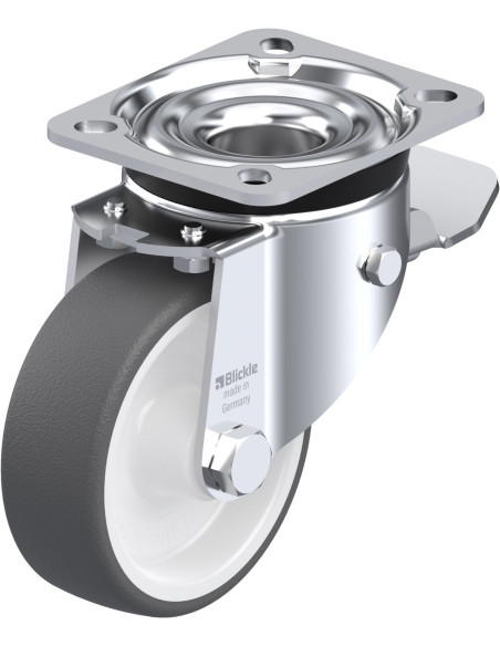 LK-POTH 100G-1-ST poliuretano ratukas su stabdžiais