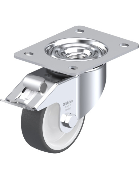 LK-POTH 100G-3-FI poliuretano ratukas su stabdžiais