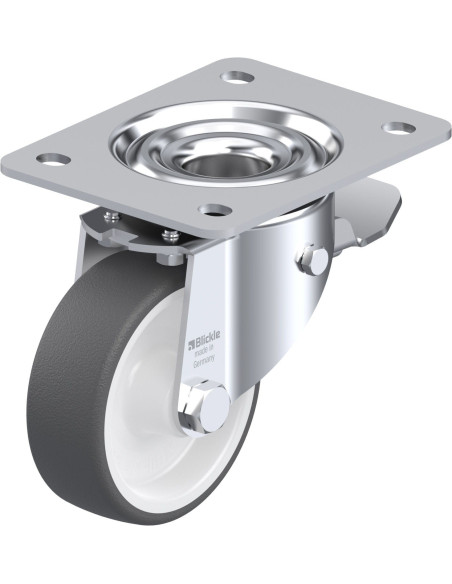 LK-POTH 100G-3-ST poliuretano ratukas su stabdžiais