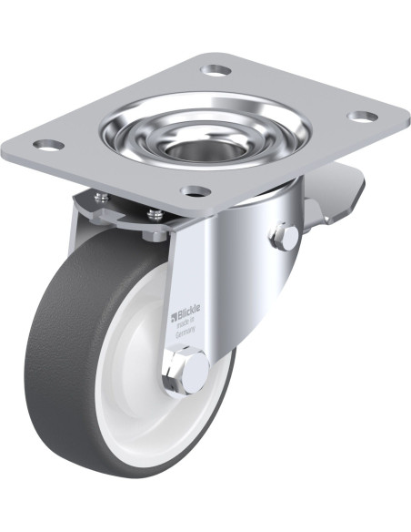 LK-POTH 100KA-3-ST poliuretano ratukas su stabdžiais