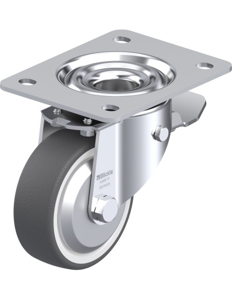 LK-POTH 100R-3-ST-FA poliuretano ratukas su stabdžiais