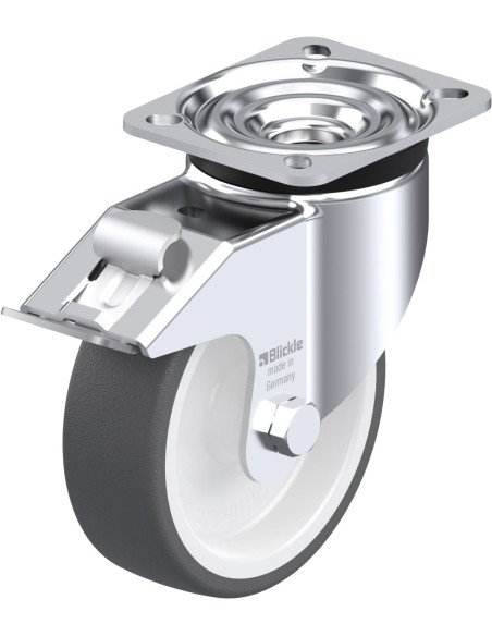 LK-POTH 125G-1-FI poliuretano ratukas su stabdžiais