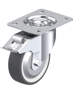 LK-POTH 125G-3-FI-FA poliuretano ratukas su stabdžiais