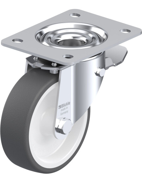 LK-POTH 125G-3-ST poliuretano ratukas su stabdžiais