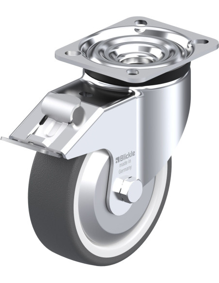 LK-POTH 125KA-1-FI-FA poliuretano pasukamas ratukas su