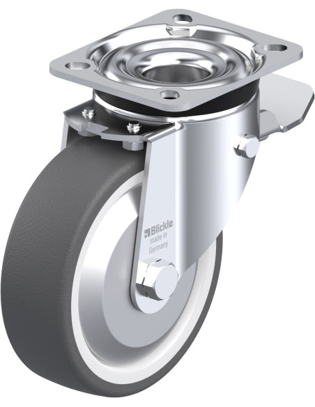 LK-POTH 125KA-1-ST-FA poliuretano ratukas su stabdžiais