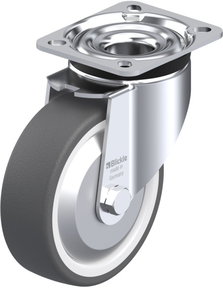 LK-POTH 125R-1-FA poliuretano pasukamas ratukas 125 mm