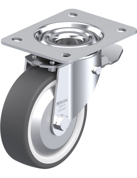 LK-POTH 125R-3-ST-FA poliuretano ratukas su stabdžiais