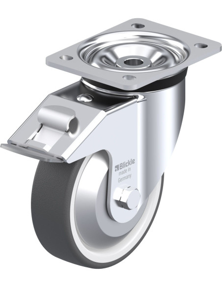 LK-POTH 150G-FI-FA poliuretano ratukas su stabdžiais