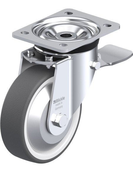 LK-POTH 150G-ST-FA poliuretano ratukas su stabdžiais