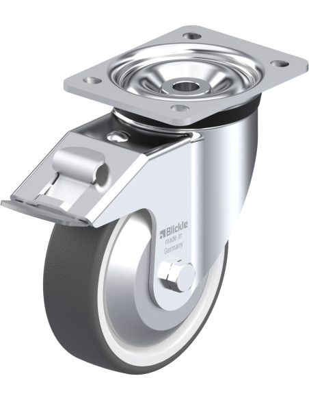 LK-POTH 150K-FI-FA poliuretano ratukas su stabdžiais