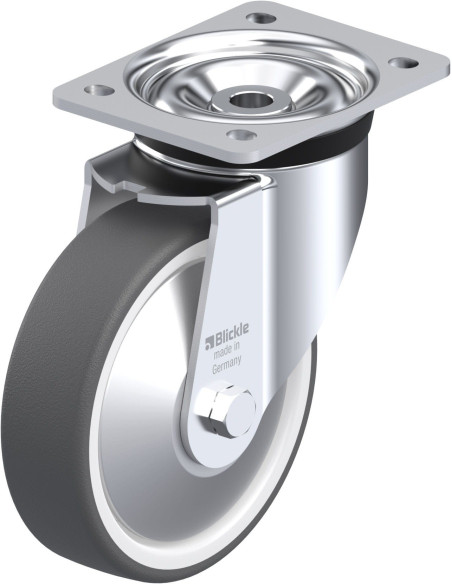 LK-POTH 160K-FA poliuretano pasukamas ratukas 160 mm