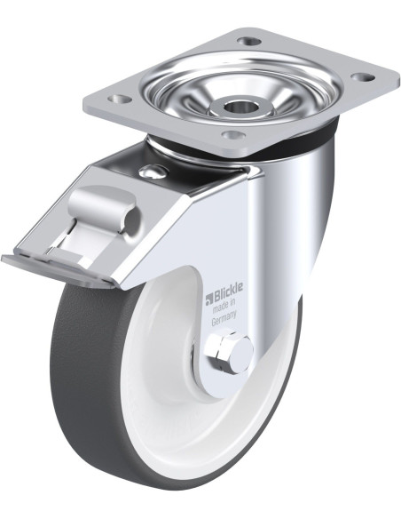 LK-POTH 160K-FI poliuretano ratukas su stabdžiais