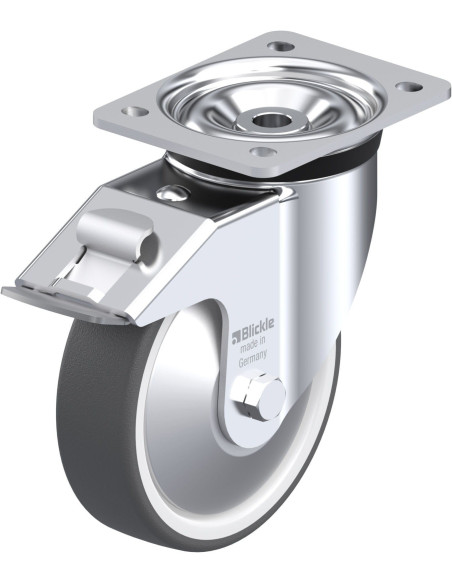 LK-POTH 160K-FI-FA poliuretano ratukas su stabdžiais